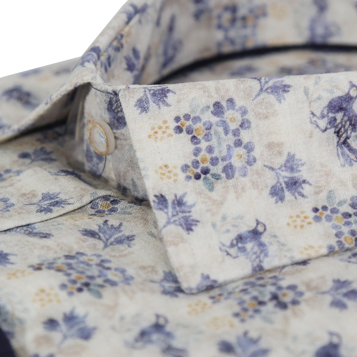 Mini Floral Tailored Fit Long Sleeve Shirt