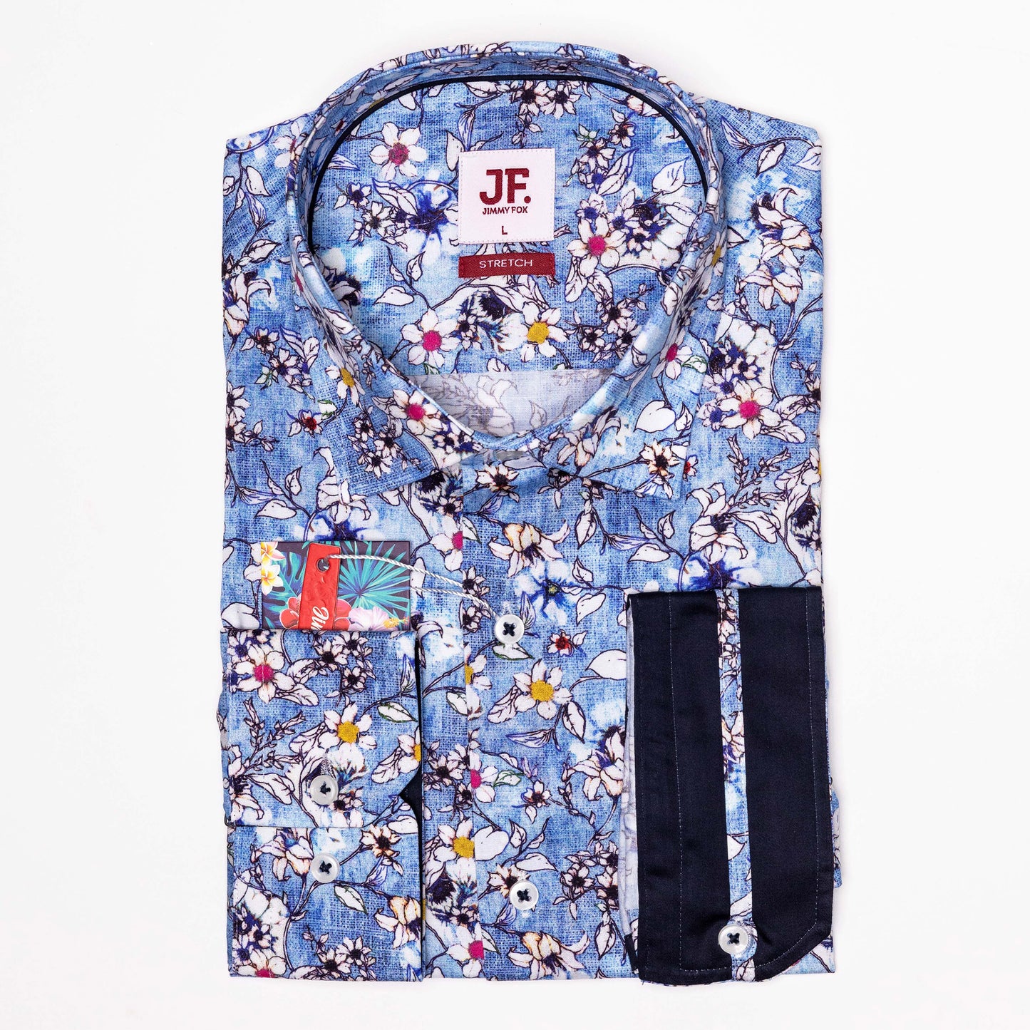 Mixed Garden Floral Print Tailored Fit Long Sleeve Shirt