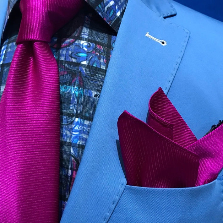 JF806 JIMMY FOX Windowpane Check Print Slim Fit L/S Shirt