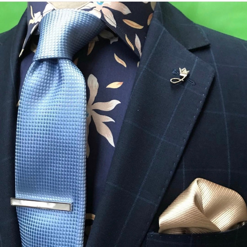 JF830 JIMMY FOX Floral Print Slim Fit L/S Shirt