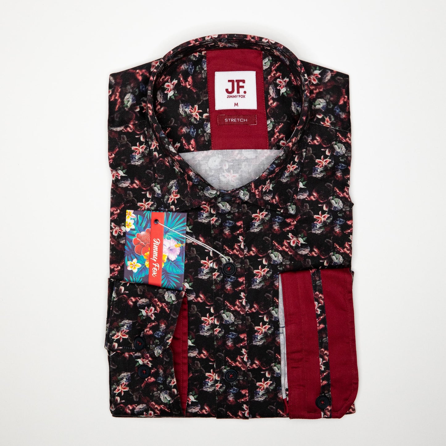 Glimmer Floral Print Tailored Fit L/S Shirt
