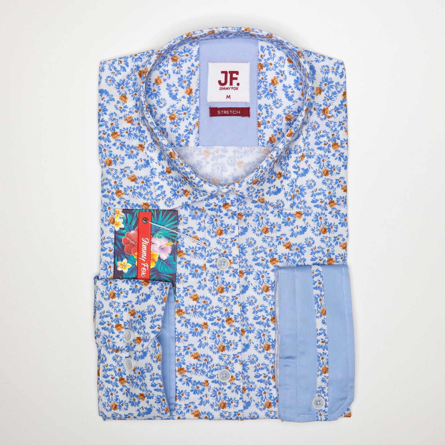 Fin Floral Print Tailored Fit L/S Shirt