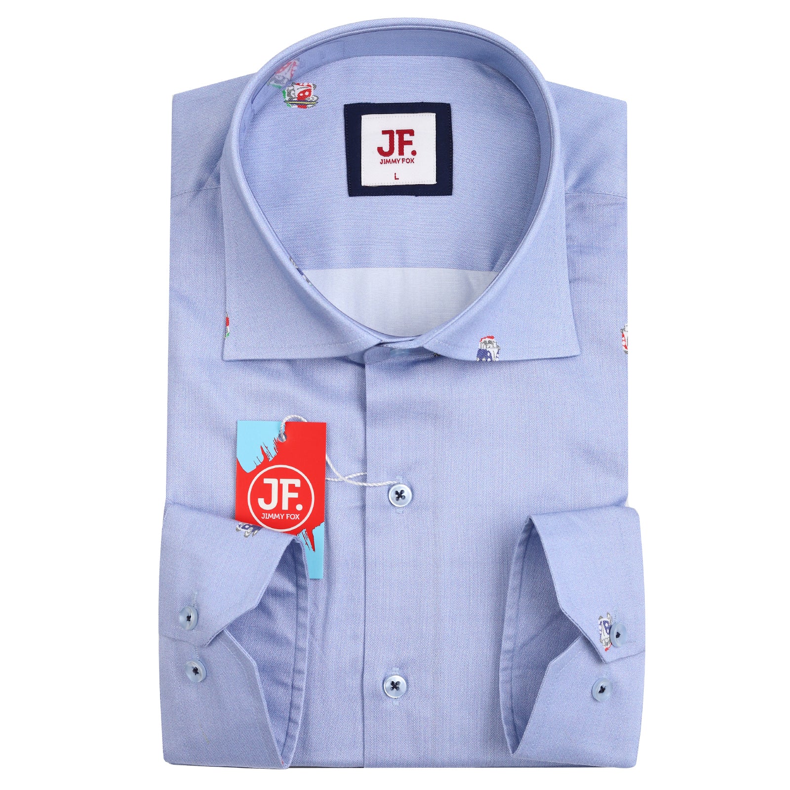 JF821 JIMMY FOX Combi Van Motif Print Slim Fit L/S Shirt – Jimmy Fox