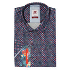 Mini Spot Print Tailored Fit Short Sleeve Shirt
