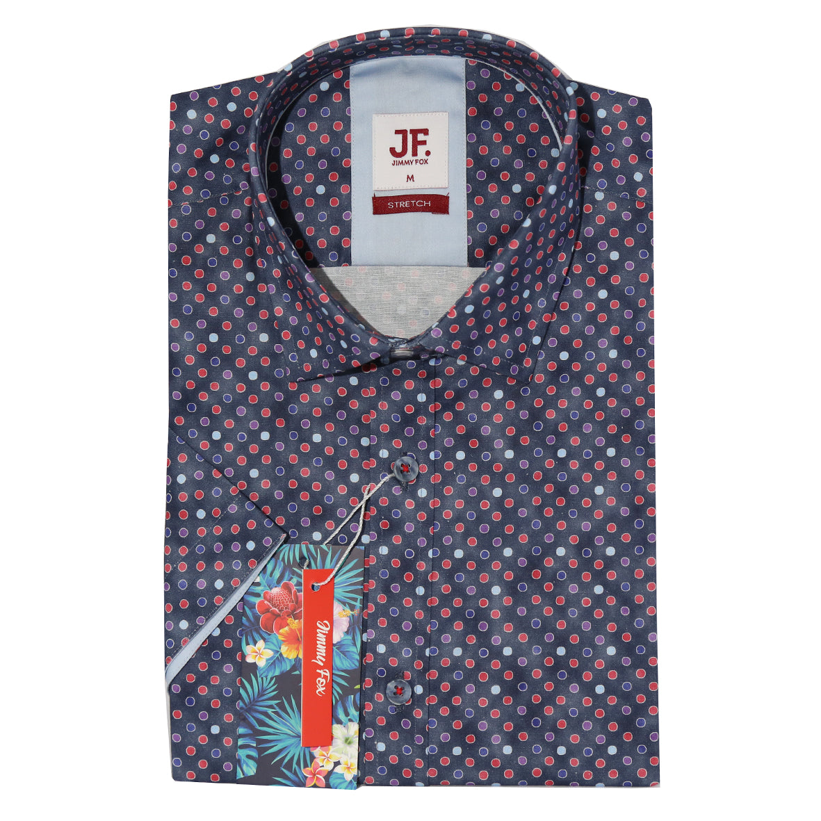 Mini Spot Print Tailored Fit Short Sleeve Shirt