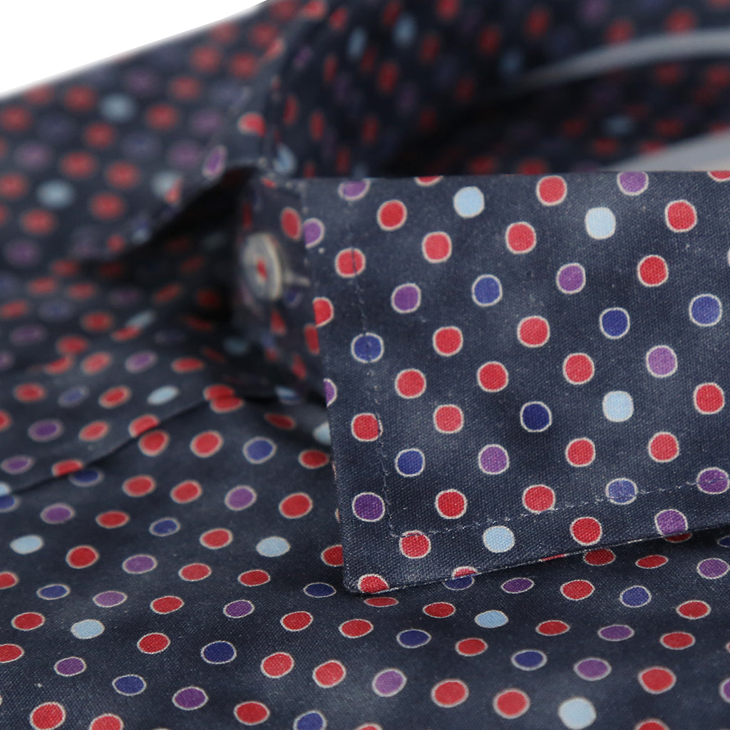 Mini Spot Print Tailored Fit Short Sleeve Shirt