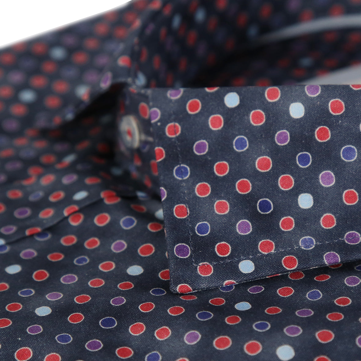 Mini Spot Print Tailored Fit Short Sleeve Shirt