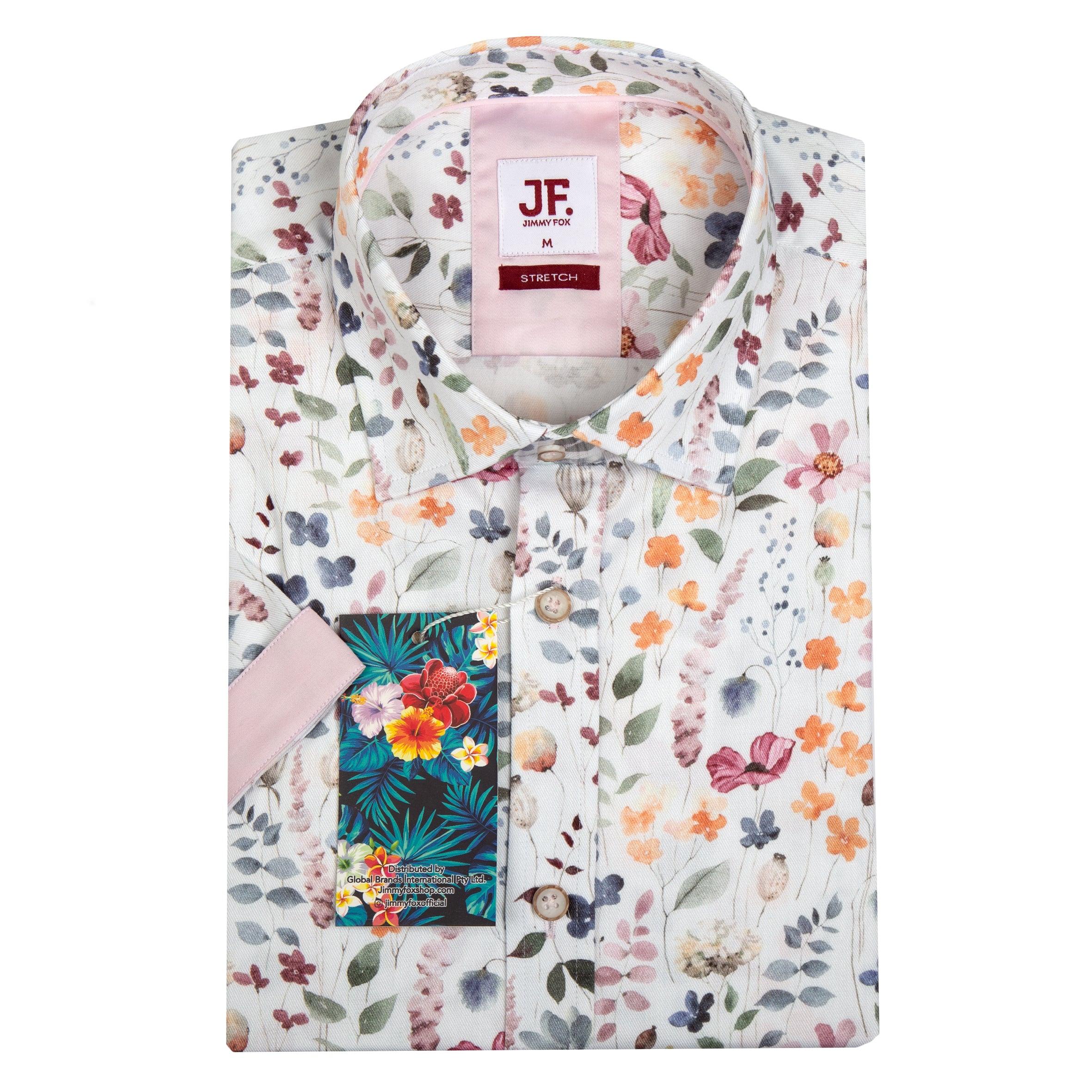 Autumn Print Tailored Fit Short Sleeve Shirt