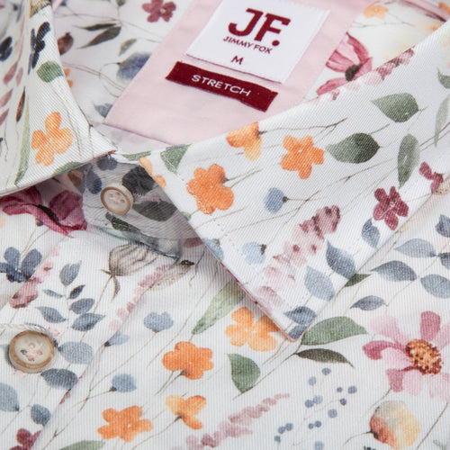 Autumn Print Tailored Fit Short Sleeve Shirt