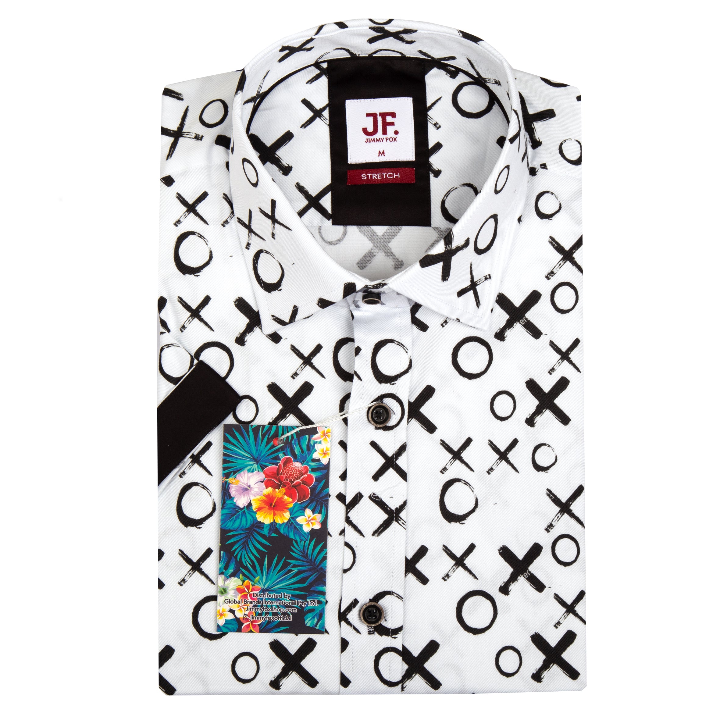 XO Print Tailored Fit Short Sleeve Shirt