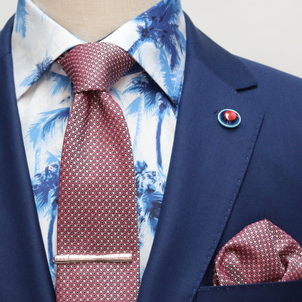 JF862 JIMMY FOX Palm Print Slim Fit L/S Shirt