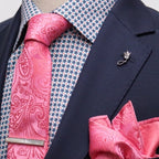 JF849 JIMMY FOX Mini Floral Print Slim Fit L/S Shirt