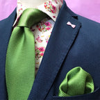 JF828 JIMMY FOX Floral Hearts Print Slim Fit L/S Shirt