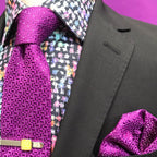 JF180 JIMMY FOX Patterned Print Slim Fit L/S Shirt