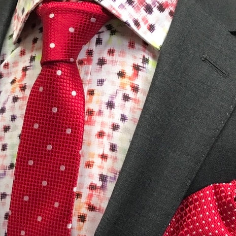 JF160 JIMMY FOX Patterned Print Slim Fit L/S Shirt