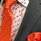 JF160 JIMMY FOX Patterned Print Slim Fit L/S Shirt