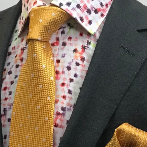 JF160 JIMMY FOX Patterned Print Slim Fit L/S Shirt