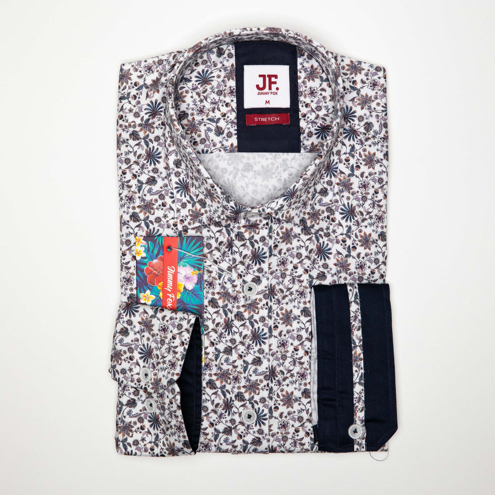 Leger Floral Print Tailored Fit L/S Shirt