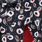 JF302 JIMMY FOX Floral Print Slim Fit L/S Shirt