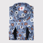 JF312 JIMMY FOX Floral Print Slim Fit L/S Shirt