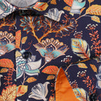 JF331 JIMMY FOX Vintage Paisley Print Slim Fit L/S Shirt