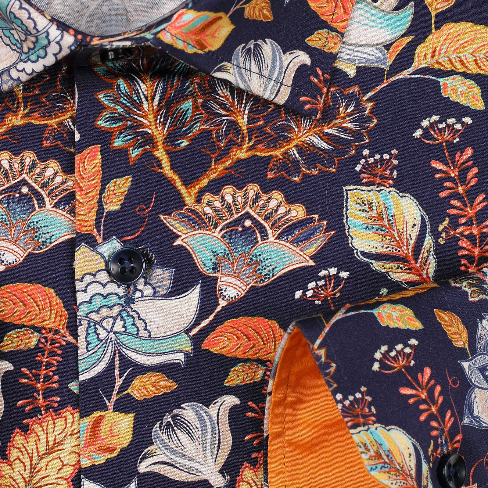 JF331 JIMMY FOX Vintage Paisley Print Slim Fit L/S Shirt