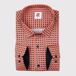 Summer Peaches Print Slim Fit L/S Shirt