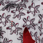 JF363 JIMMY FOX Star Floral Print Slim Fit L/S Shirt