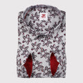 JF363 JIMMY FOX Star Floral Print Slim Fit L/S Shirt
