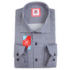 JF849 JIMMY FOX Mini Floral Print Slim Fit L/S Shirt